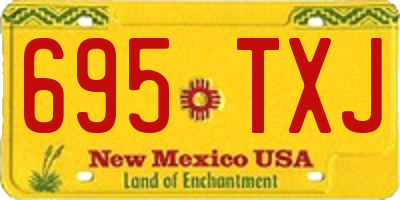 NM license plate 695TXJ