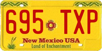 NM license plate 695TXP