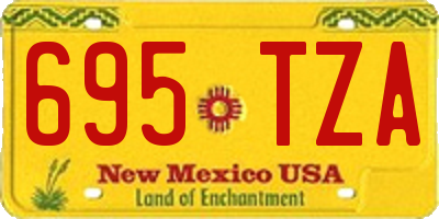 NM license plate 695TZA