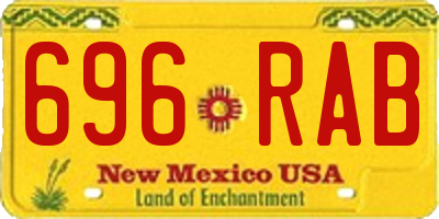 NM license plate 696RAB