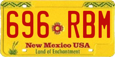NM license plate 696RBM