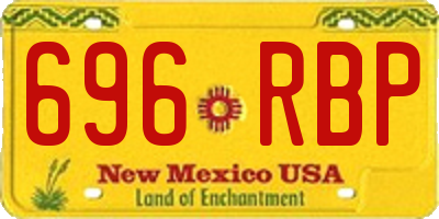 NM license plate 696RBP