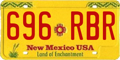 NM license plate 696RBR