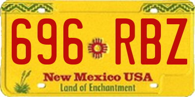 NM license plate 696RBZ