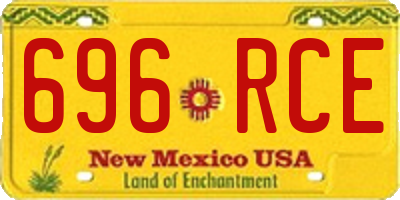 NM license plate 696RCE