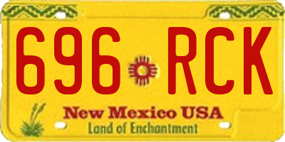 NM license plate 696RCK