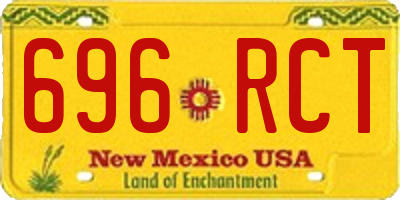 NM license plate 696RCT