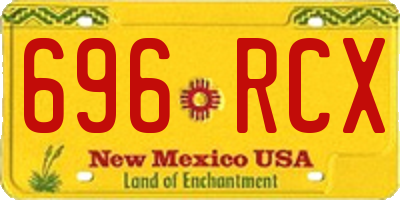 NM license plate 696RCX