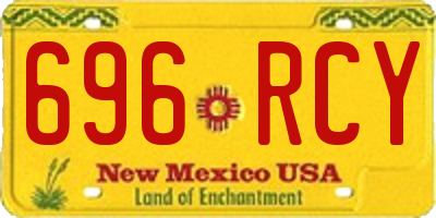 NM license plate 696RCY