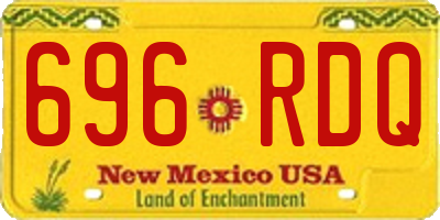 NM license plate 696RDQ