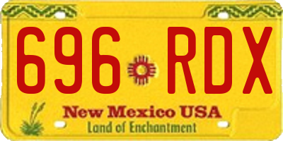 NM license plate 696RDX