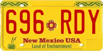 NM license plate 696RDY