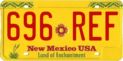 NM license plate 696REF