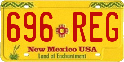 NM license plate 696REG