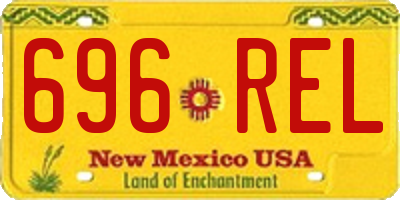 NM license plate 696REL