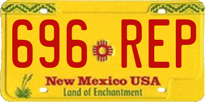 NM license plate 696REP