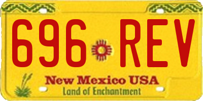 NM license plate 696REV