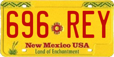 NM license plate 696REY