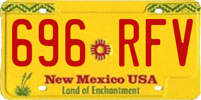 NM license plate 696RFV