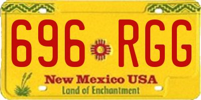 NM license plate 696RGG