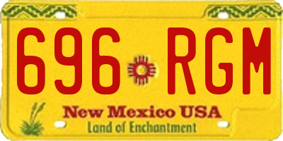 NM license plate 696RGM