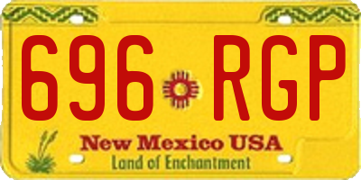NM license plate 696RGP