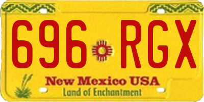 NM license plate 696RGX