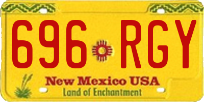 NM license plate 696RGY