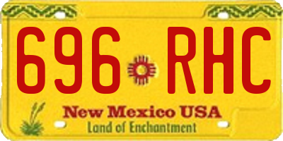 NM license plate 696RHC
