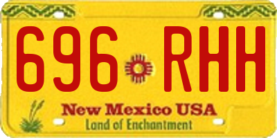 NM license plate 696RHH