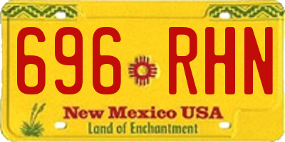 NM license plate 696RHN
