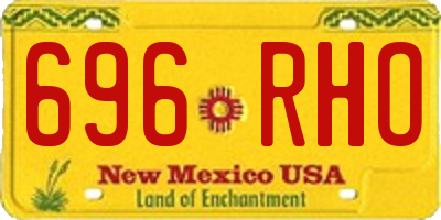 NM license plate 696RHO