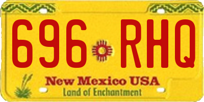 NM license plate 696RHQ