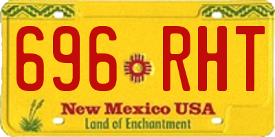 NM license plate 696RHT