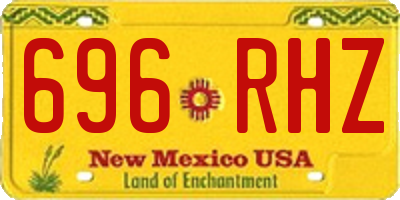 NM license plate 696RHZ