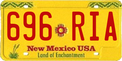 NM license plate 696RIA