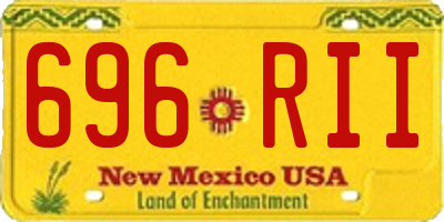 NM license plate 696RII