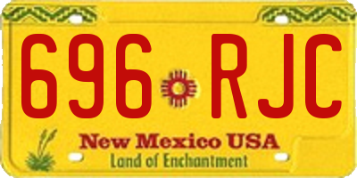 NM license plate 696RJC