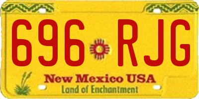 NM license plate 696RJG