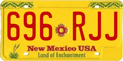 NM license plate 696RJJ