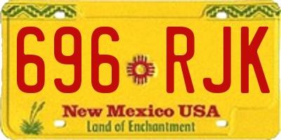 NM license plate 696RJK