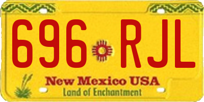 NM license plate 696RJL