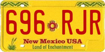 NM license plate 696RJR