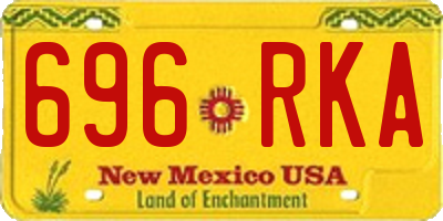 NM license plate 696RKA