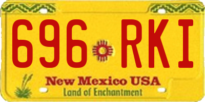 NM license plate 696RKI