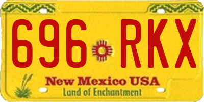 NM license plate 696RKX