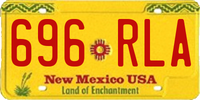 NM license plate 696RLA