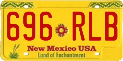 NM license plate 696RLB