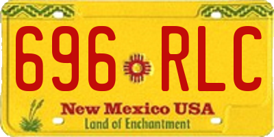 NM license plate 696RLC