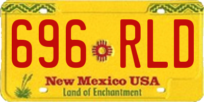 NM license plate 696RLD